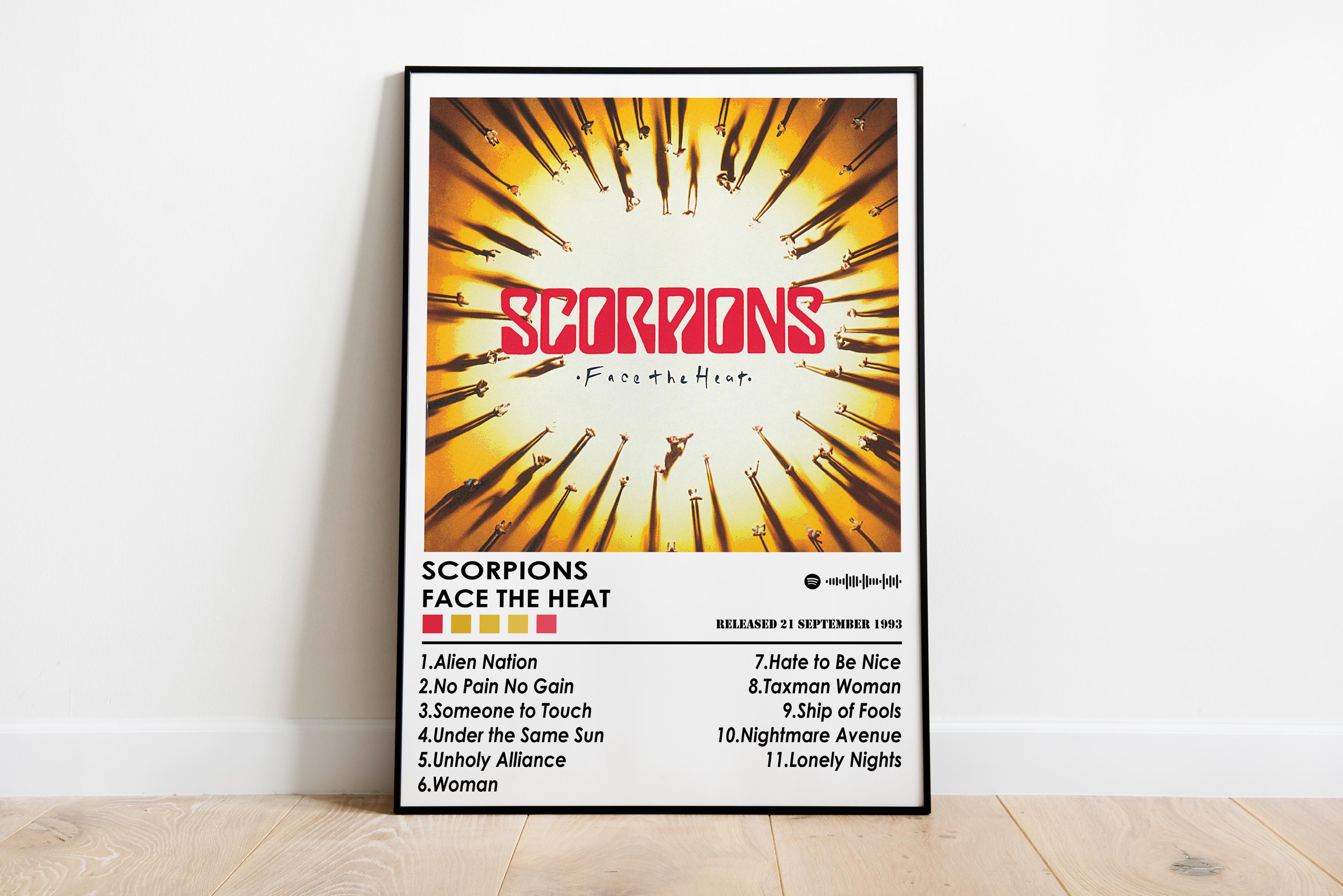 Scorpions 'face the Heat' Album Cover Poster | Music Room Decor - Etsy