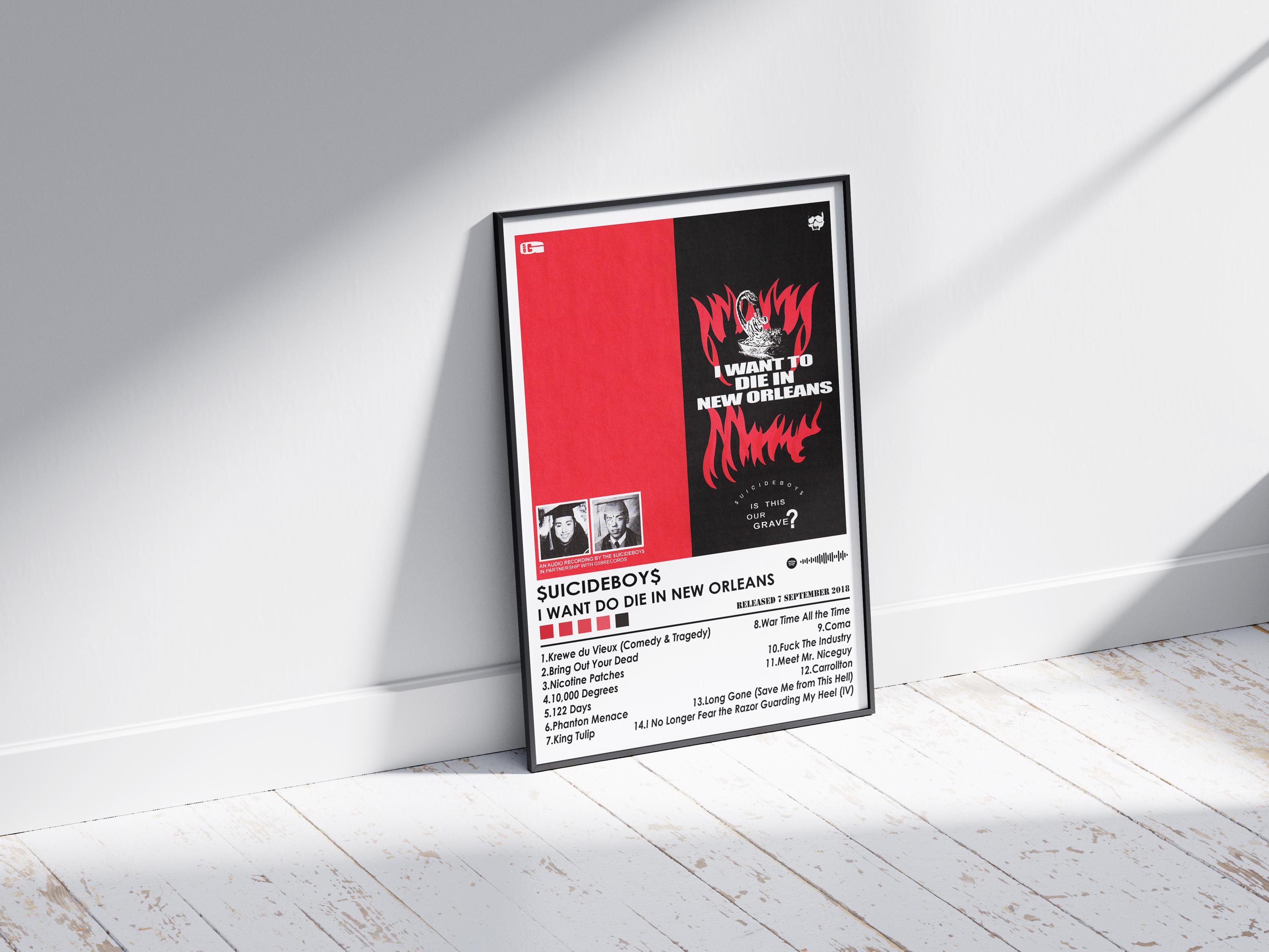Suicide Boys 'I Want to Die in New Orleans' Poster | Music Album