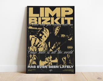 Limp Bizkit Poster Print | Concert Album Music Poster | Album