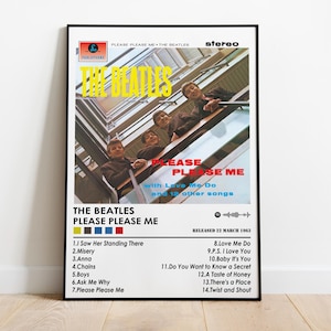 The Beatles Poster Print | Please Please Me Album Poster | Music Poster | Album Cover Poster | Wall Decor | Music Gift | Room Decor