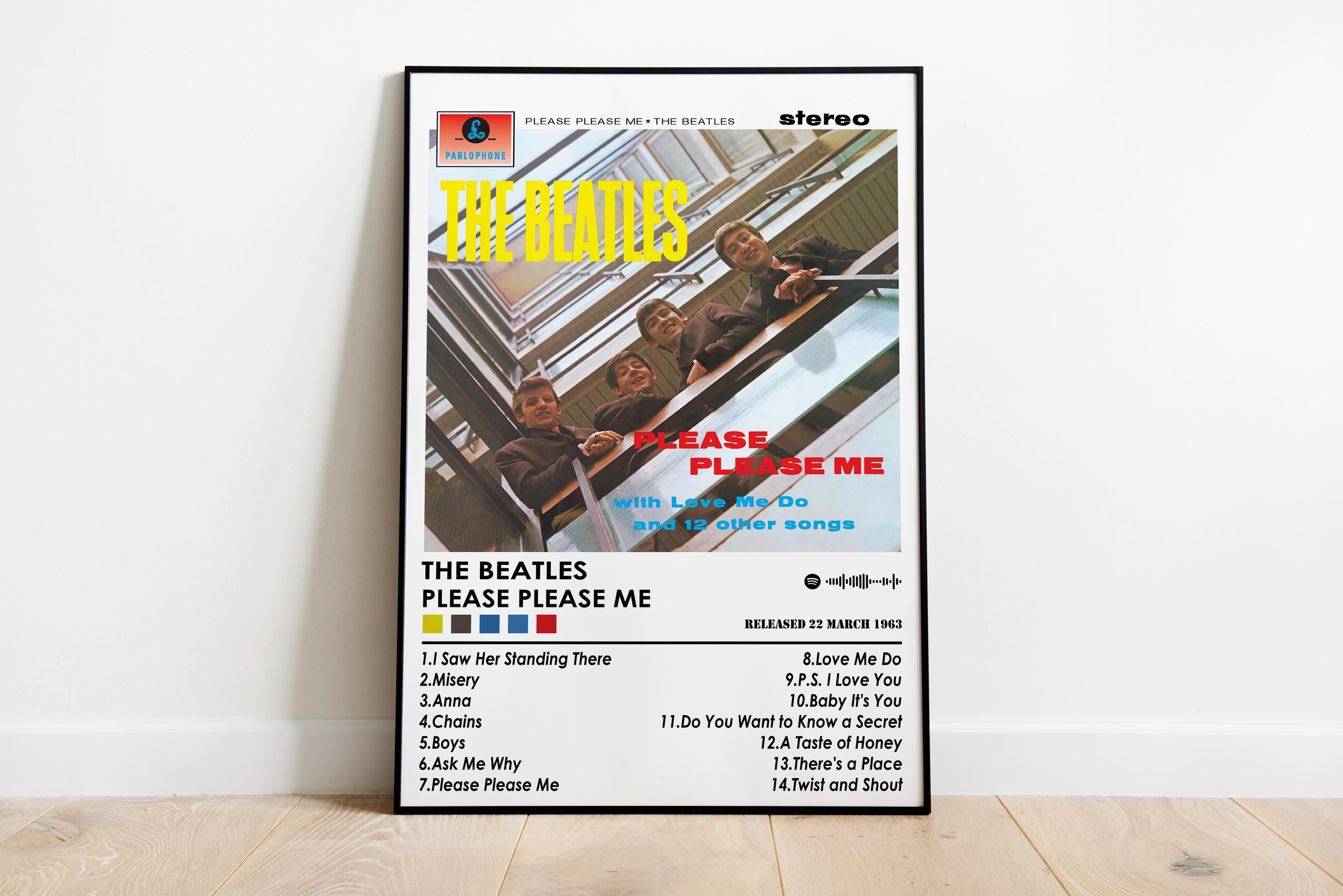 The Beatles 'please Please Me' Album Cover Poster | Matte Music