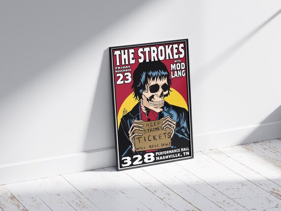 The Strokes Concert Poster | Nashville Performance Hall Art Print