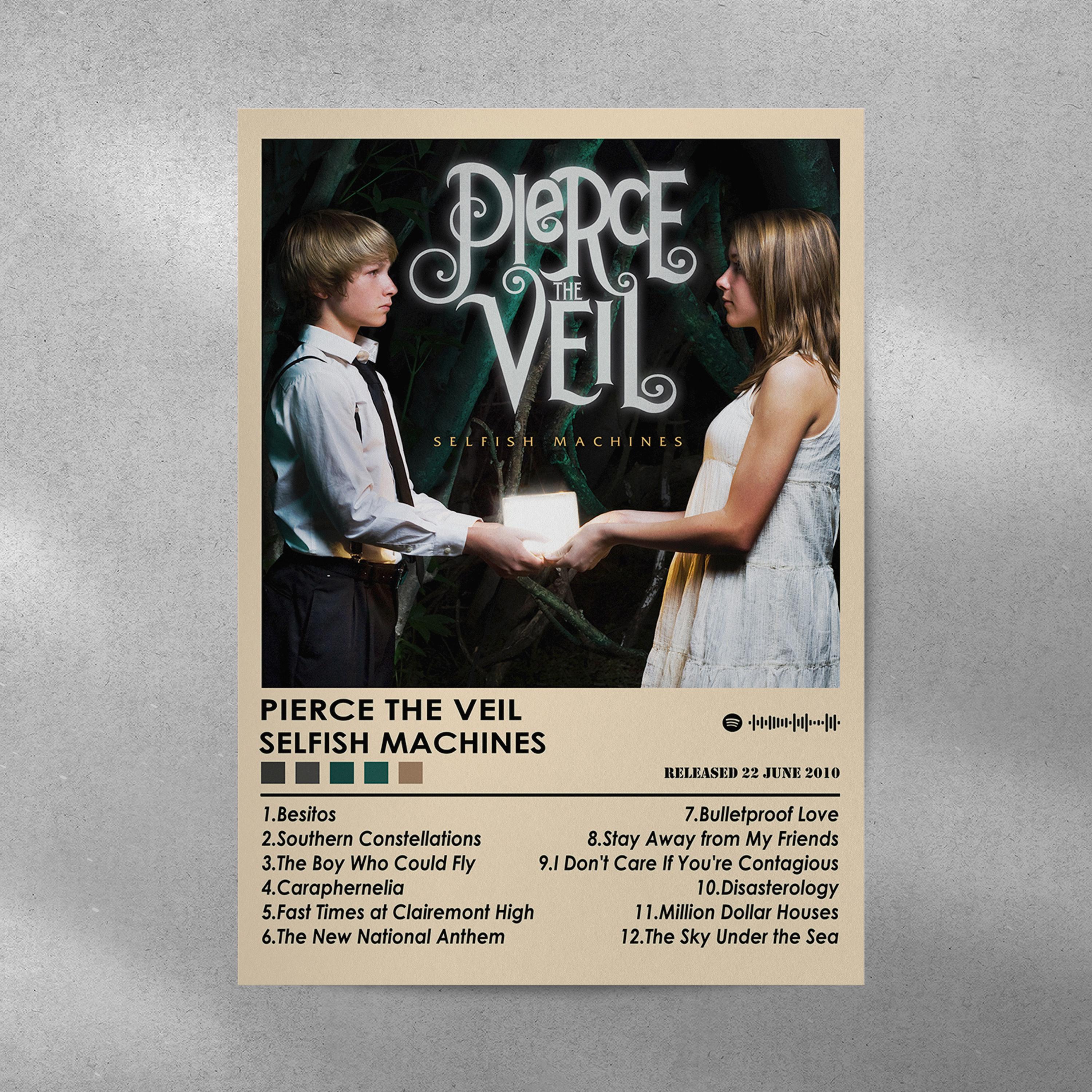 Pierce the Veil 'selfish Machines' Album Cover Poster | Matte