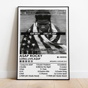 Asap Rocky Poster Print | Long Lıve Asap Poster | Music Poster | Album Cover Poster | Wall Decor | Music Gift | Room Decor