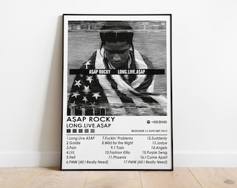 Asap Rocky 'Long Live Asap' Album Cover Poster | Music Wall Art
