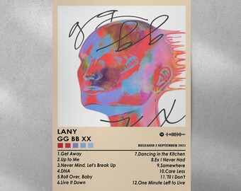 Lany Poster Print | Gg Bb Xx Album | Music Poster | Album Cover