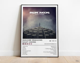 Imagine Dragons Night Visions Album Cover Poster | Music Wall Decor