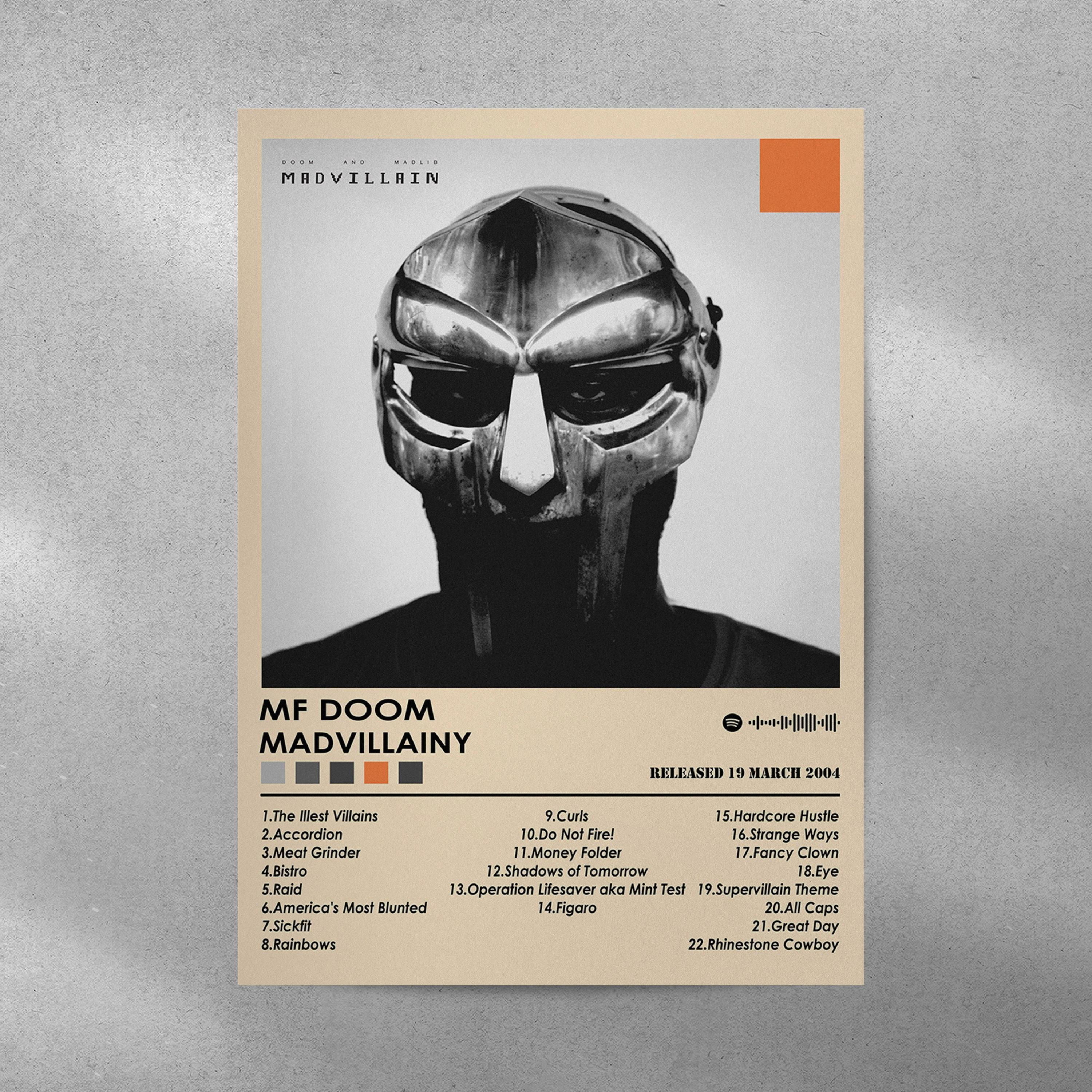 MF Doom Poster Print | Madvillainy Poster | Music Poster