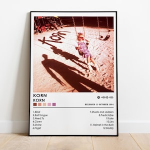 Korn Poster Print | Korn Album Poster | Music Poster | Album Cover Poster | Wall Decor | Music Gift | Room Decor