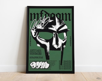 MF Doom Poster Print |  Music Poster | Album Cover Poster | Wall Decor | Music Gift | Room Decor