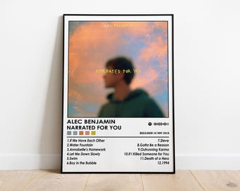 Alec Benjamin 'Narrated For You' Album Poster | Music Wall Art