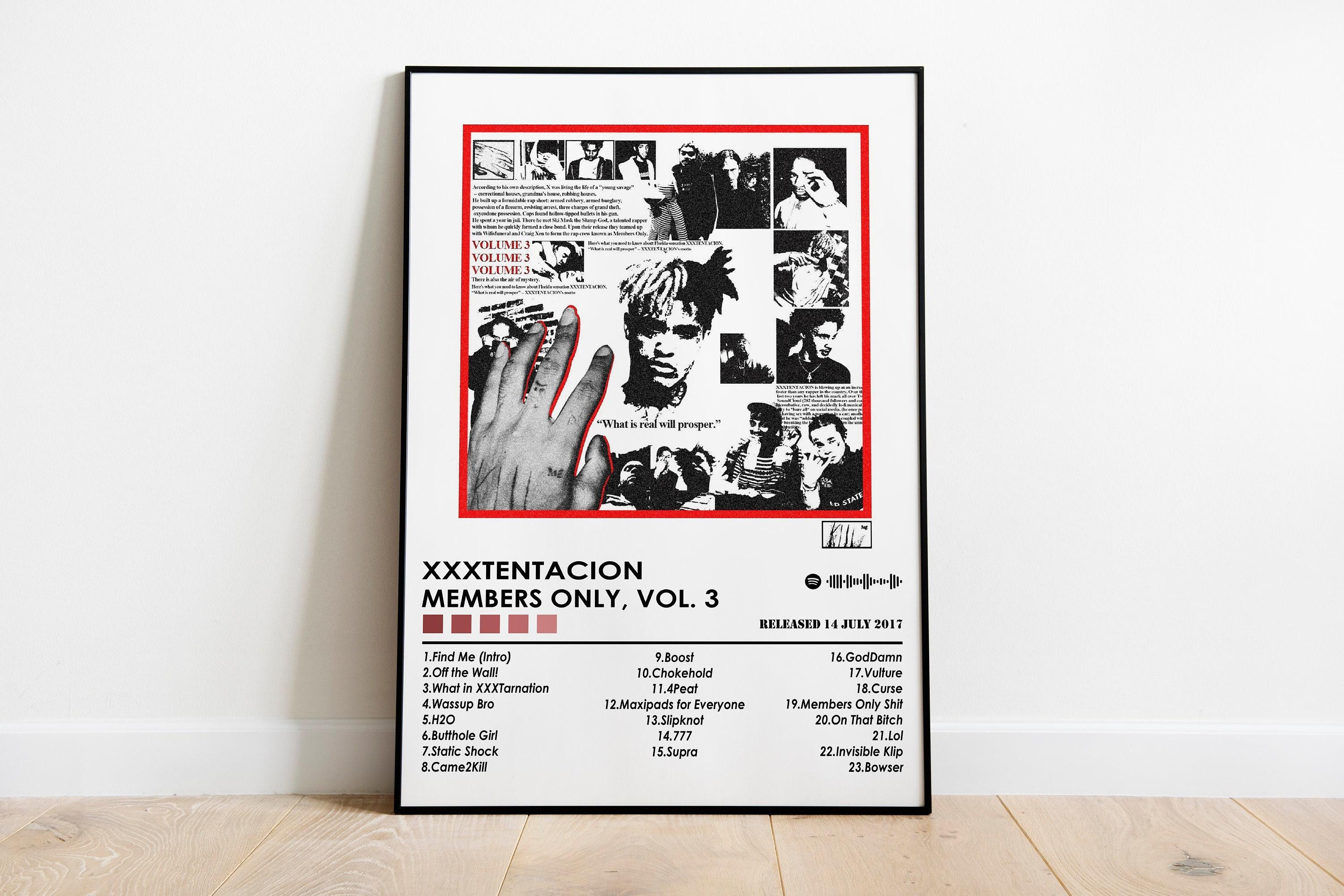 XXXTENTACION 'members Only, Vol. 3' Poster | Music Album Cover Art