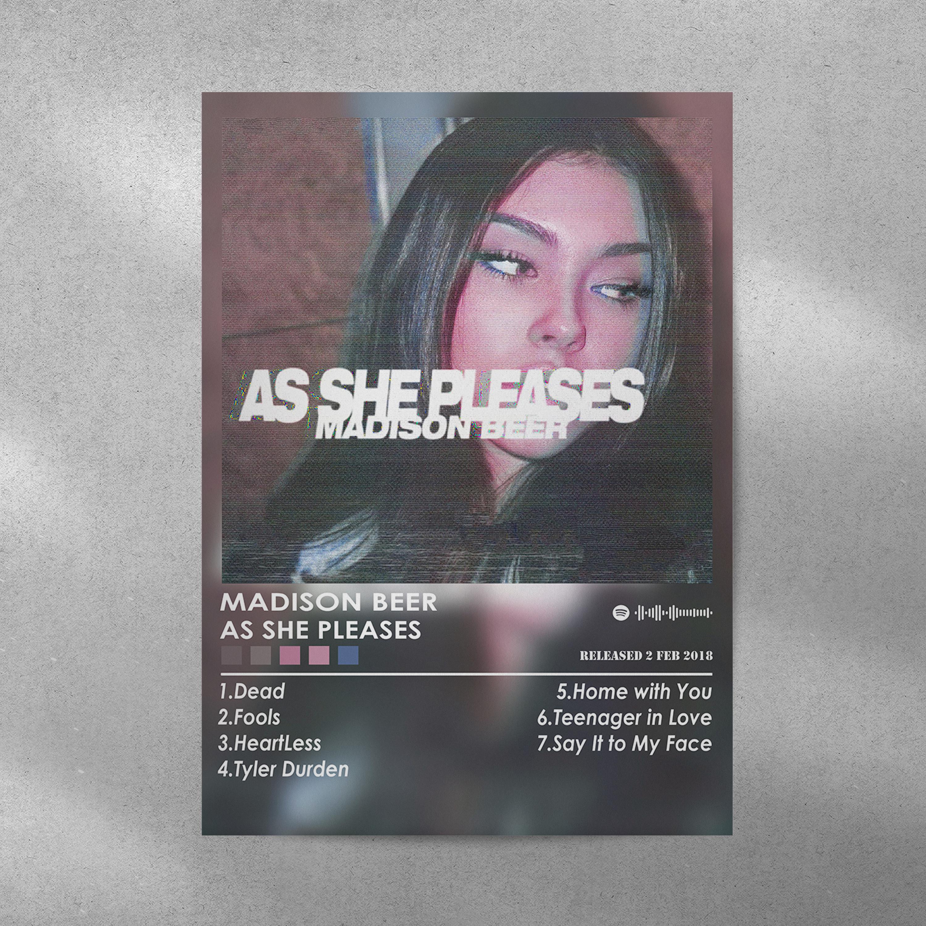 Madison Beer 'as She Pleases' Album Cover Art Poster - Etsy