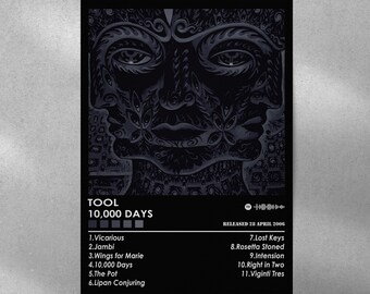 Tool '10,000 Days' Album Art Poster | Matte Music Print - Etsy
