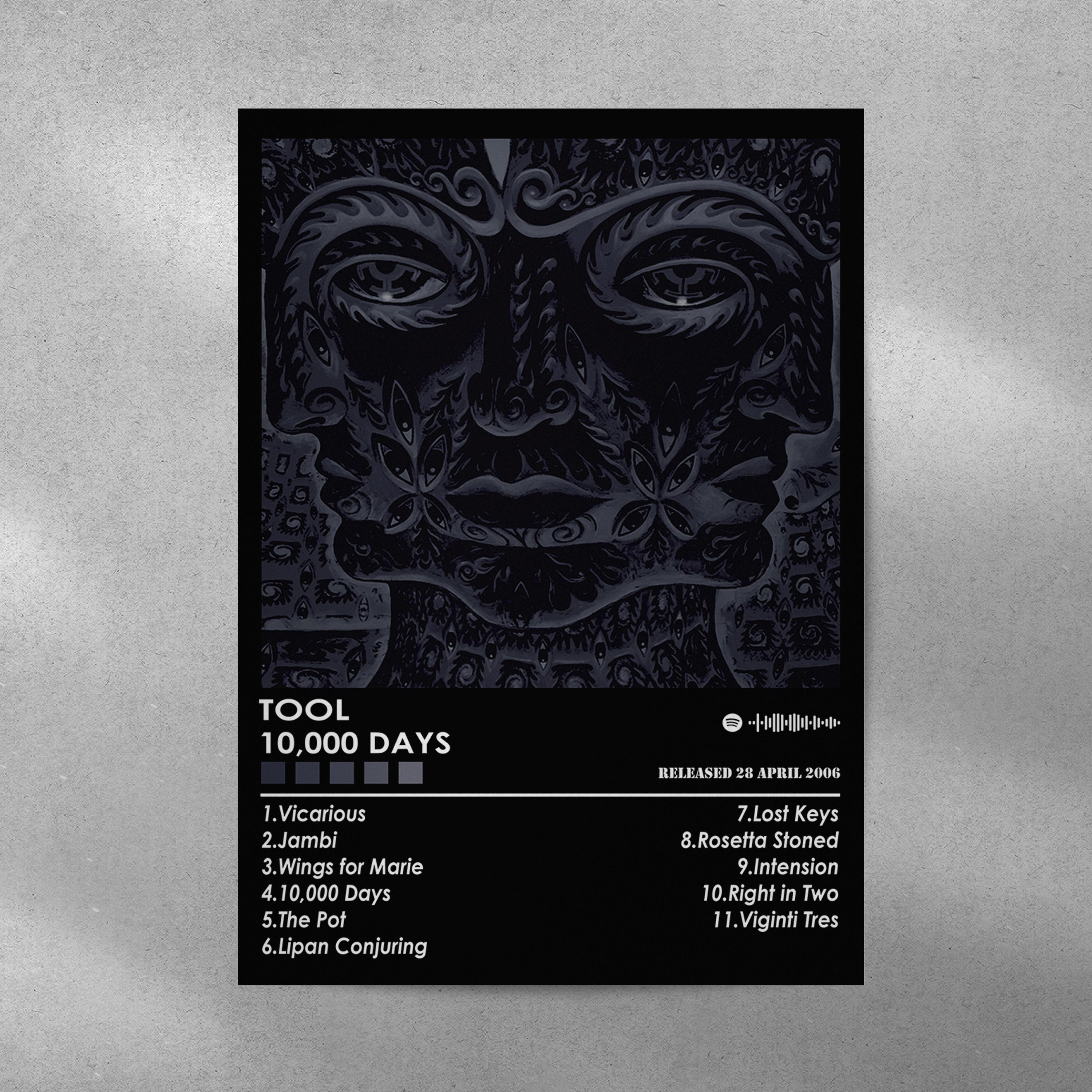 Tool '10,000 Days' Album Art Poster | Matte Music Print - Etsy