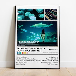 Bring mir den Horizont Poster | Count Your Blessings Album-Poster | Musik Poster | Album Cover Poster | Wanddekoration | Raumdekor