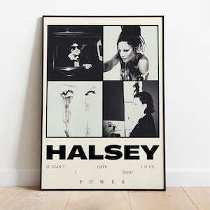 Halsey Poster Print |  Music Poster | Album Cover Poster | Wall Decor | Music Gift | Room Decor