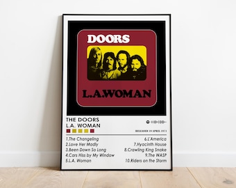 The Doors L.A. Woman Album Cover Poster | Music Room Decor - Etsy