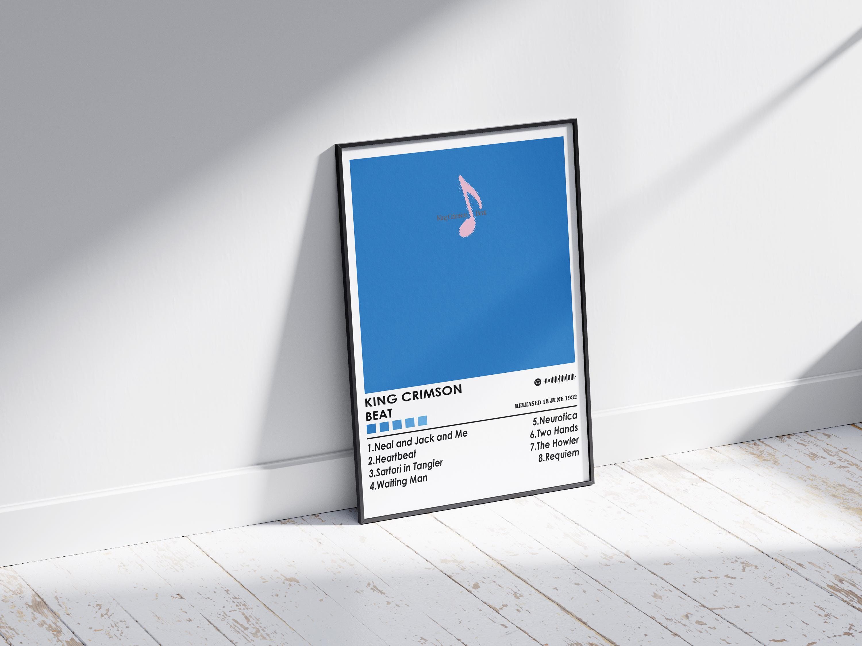 King Crimson 'beat' Album Cover Art Print | Minimalist Music