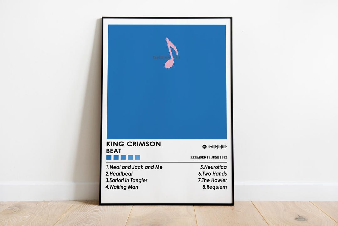 King Crimson 'beat' Album Cover Art Print | Minimalist Music