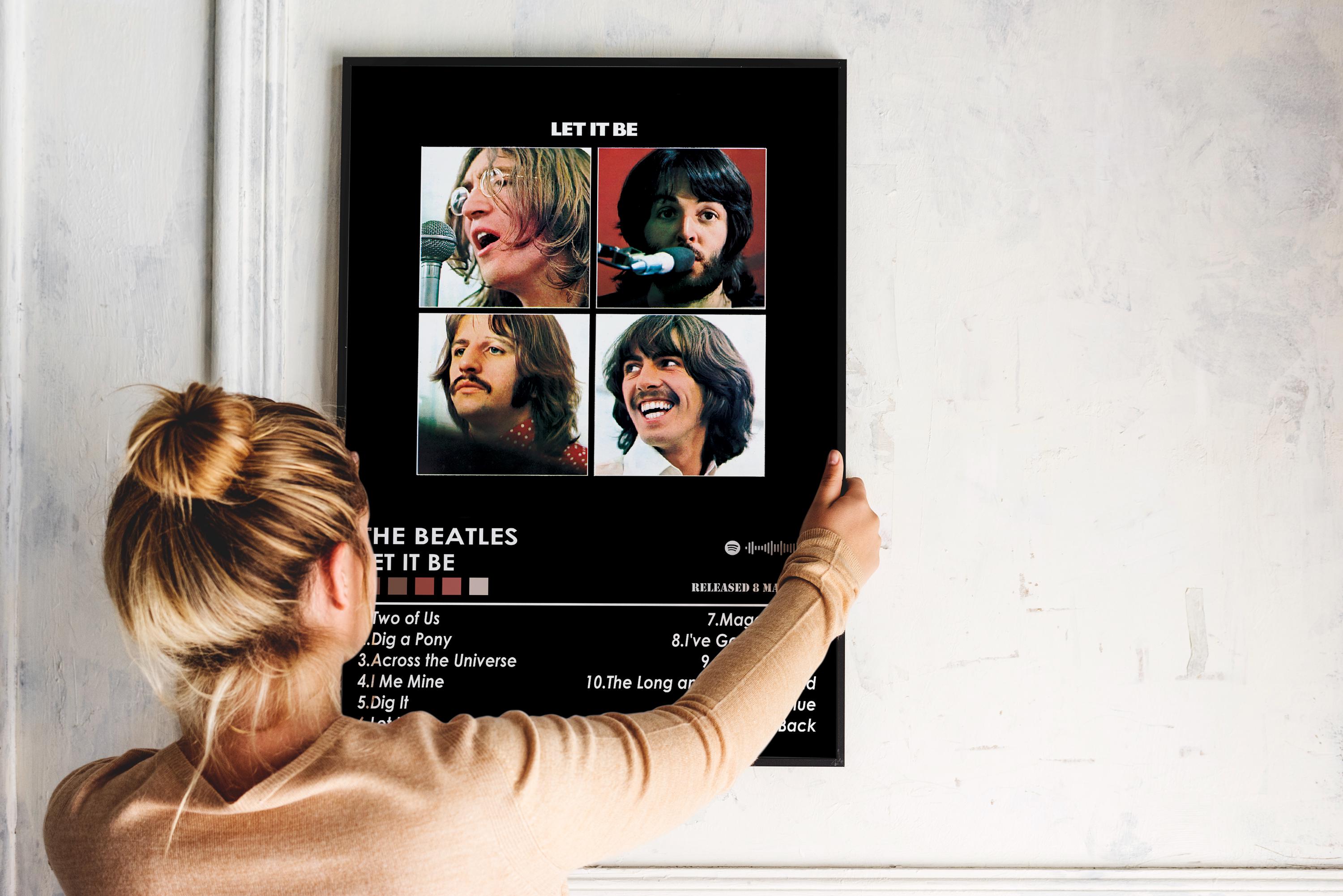 The Beatles 'let It Be' Album Poster | Matte Music Print - Etsy