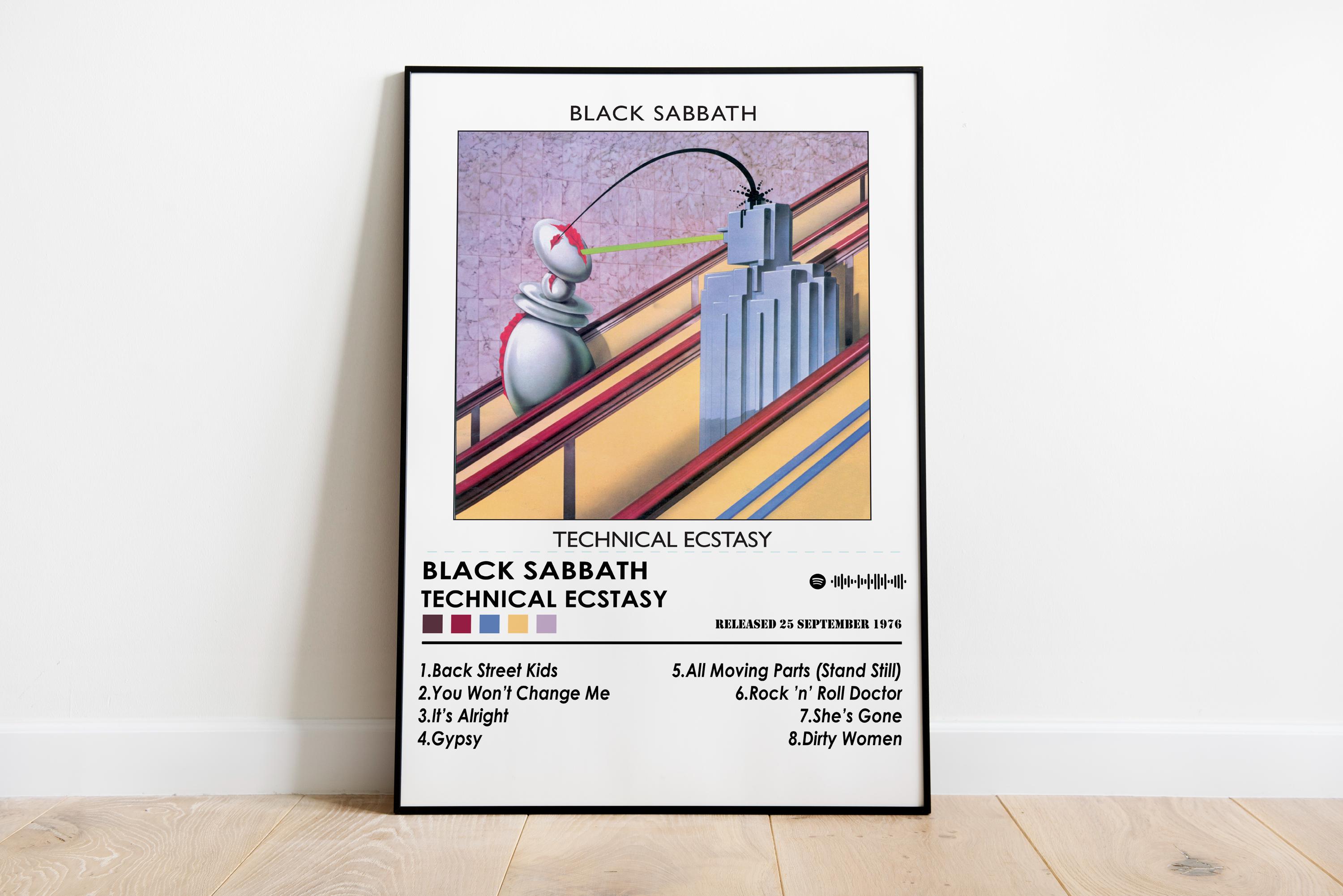 Black Sabbath Technical Ecstasy Album Poster | Music Wall Art - Etsy