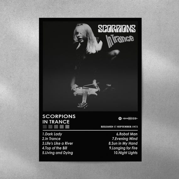 Scorpions 'in Trance' Album Cover Poster | Music Room Decor - Etsy