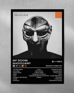 MF Doom Poster Print | Madvillainy Poster | Music Poster | Album