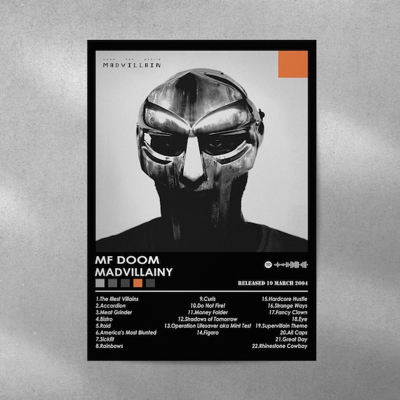 MF Doom Poster Print | Madvillainy Poster | Music Poster