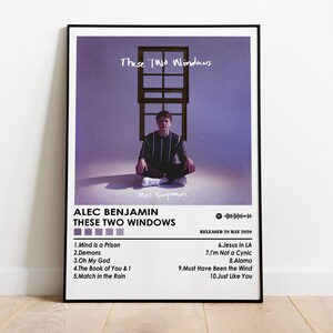 Poster dell'album "These Two Windows" di Alec Benjamin / Poster musicale da parete