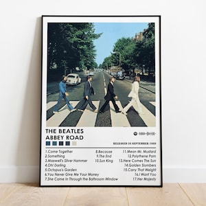 The Beatles Poster Print | Abbey Road Album Poster | Music Poster | Album Cover Poster | Wall Decor | Music Gift | Room Decor
