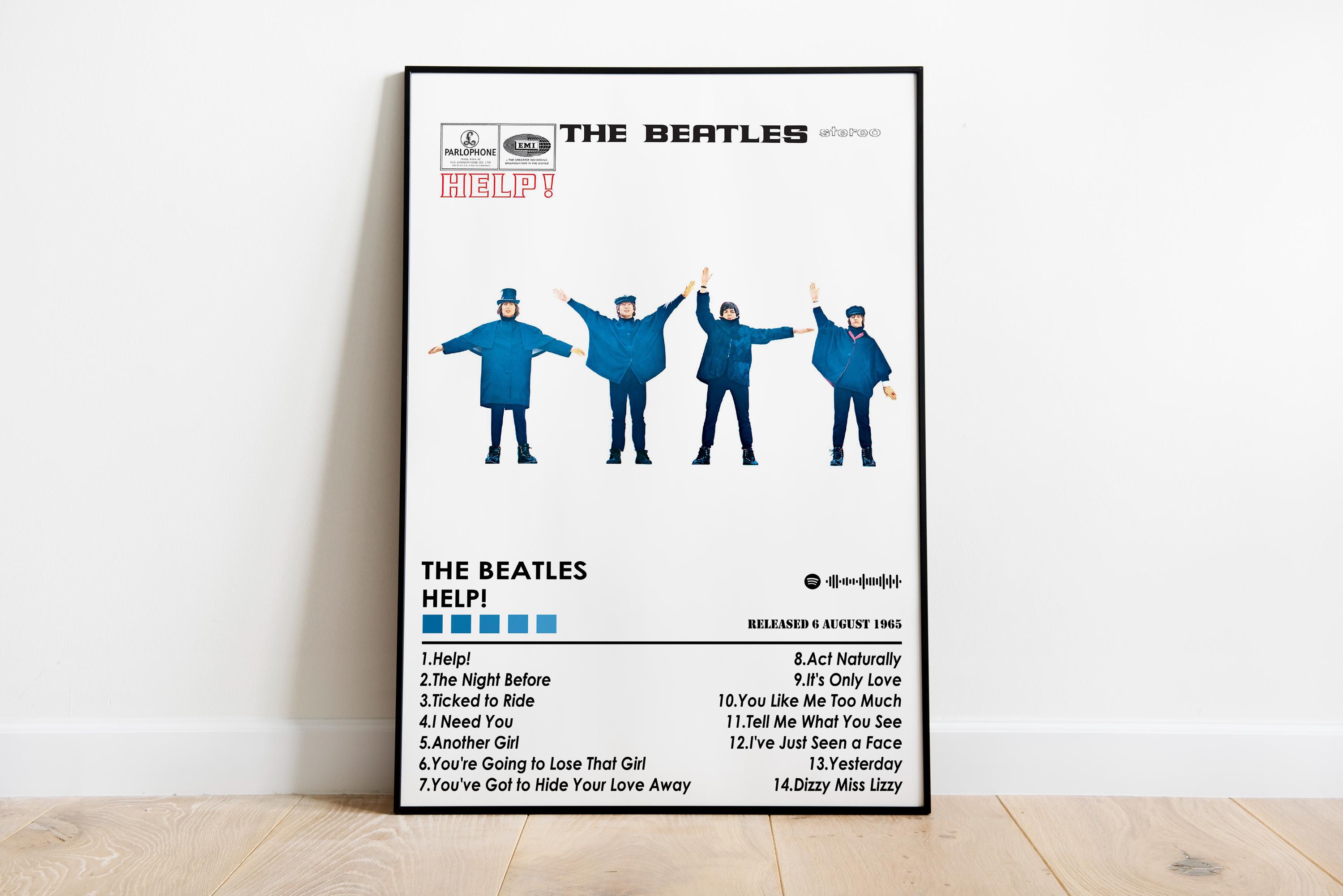 The Beatles 'help!' Album Poster | Matte Music Print - Etsy