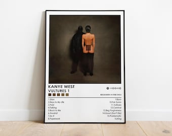 Kanye West Vultures 1 Poster | Album Cover Art Print