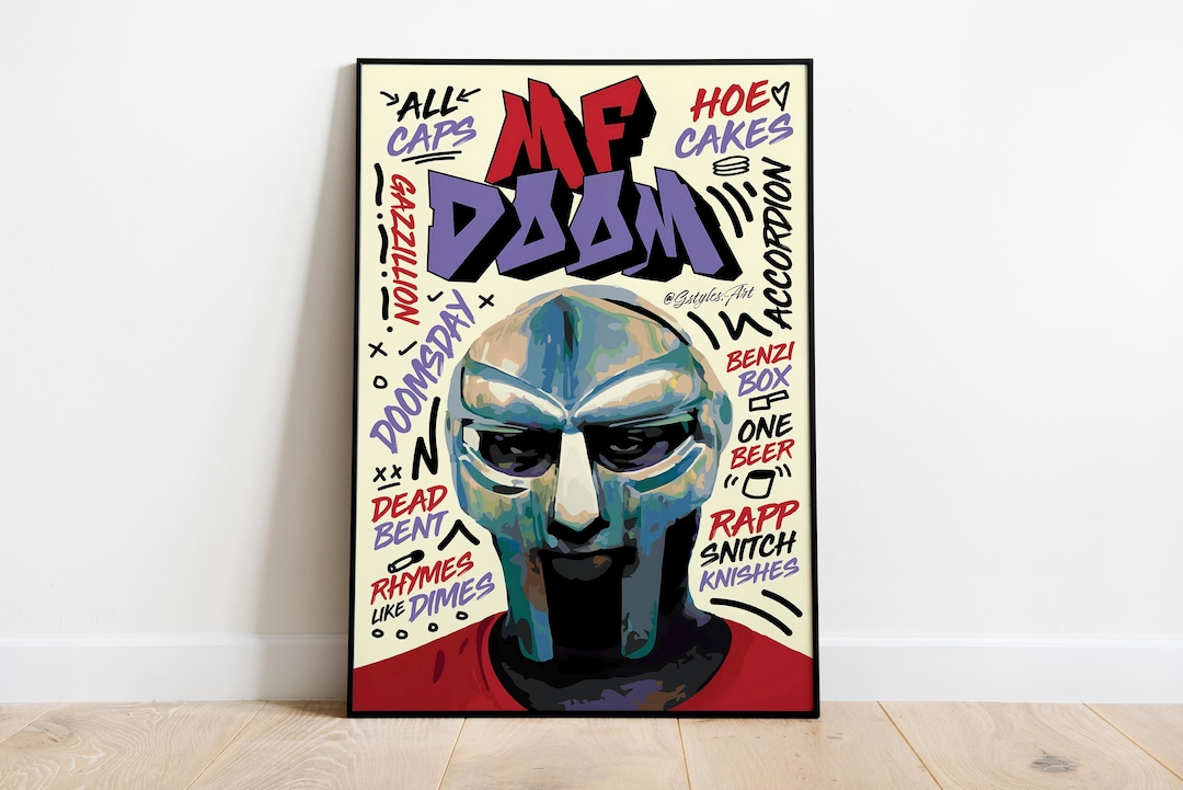 MF Doom Poster | Graffiti Art Print on Fine Art Paper - Etsy