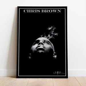 Chris Brown Poster Print |  Music Poster | Album Cover Poster | Wall Decor | Music Gift | Room Decor