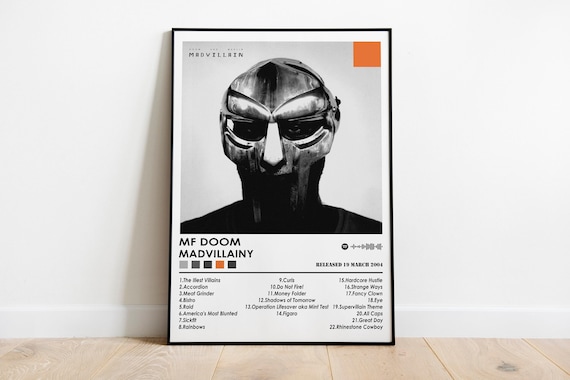 MF Doom Poster Print | Madvillainy Poster | Music Poster | Album