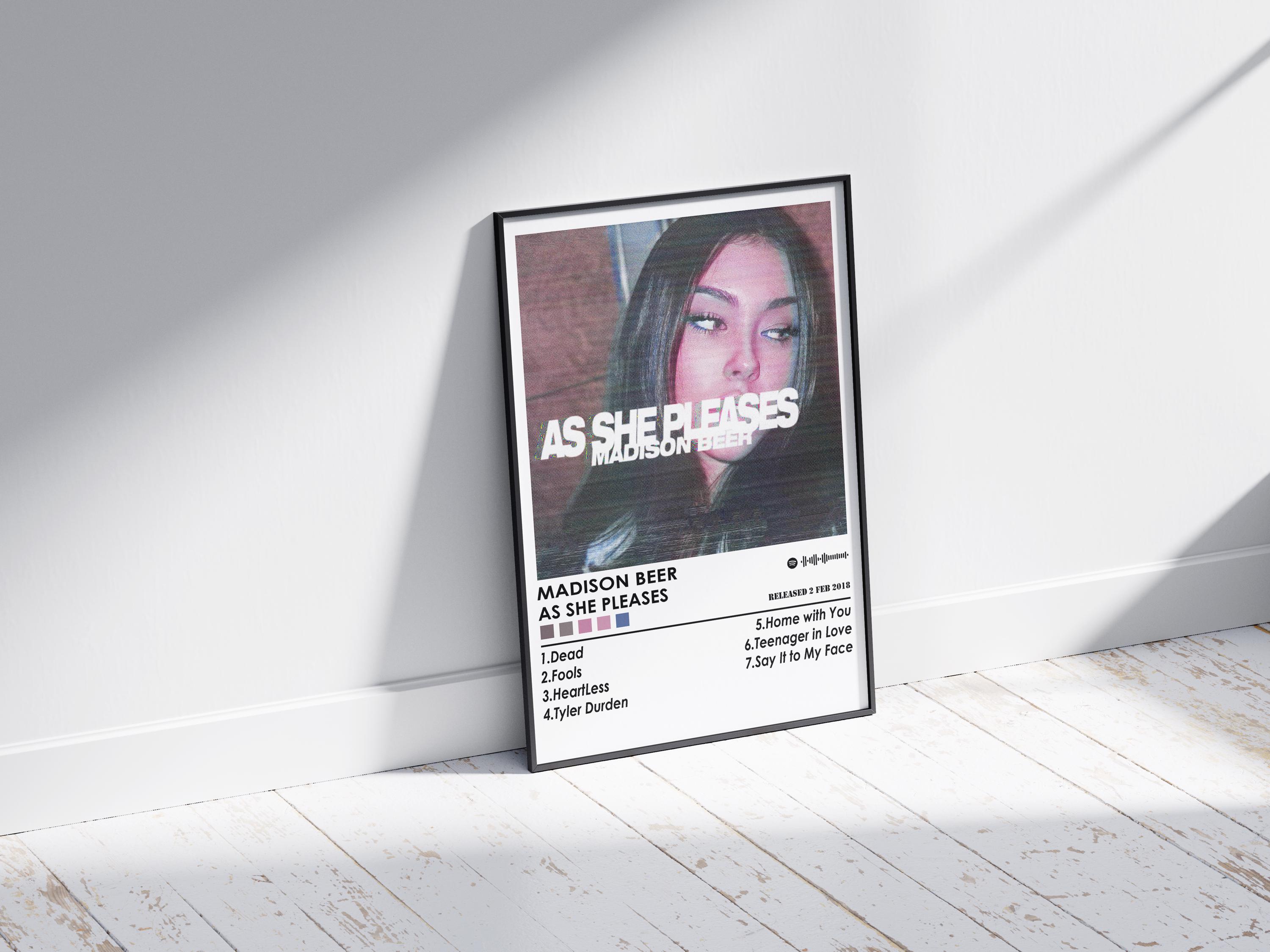 Madison Beer 'as She Pleases' Album Cover Art Poster - Etsy