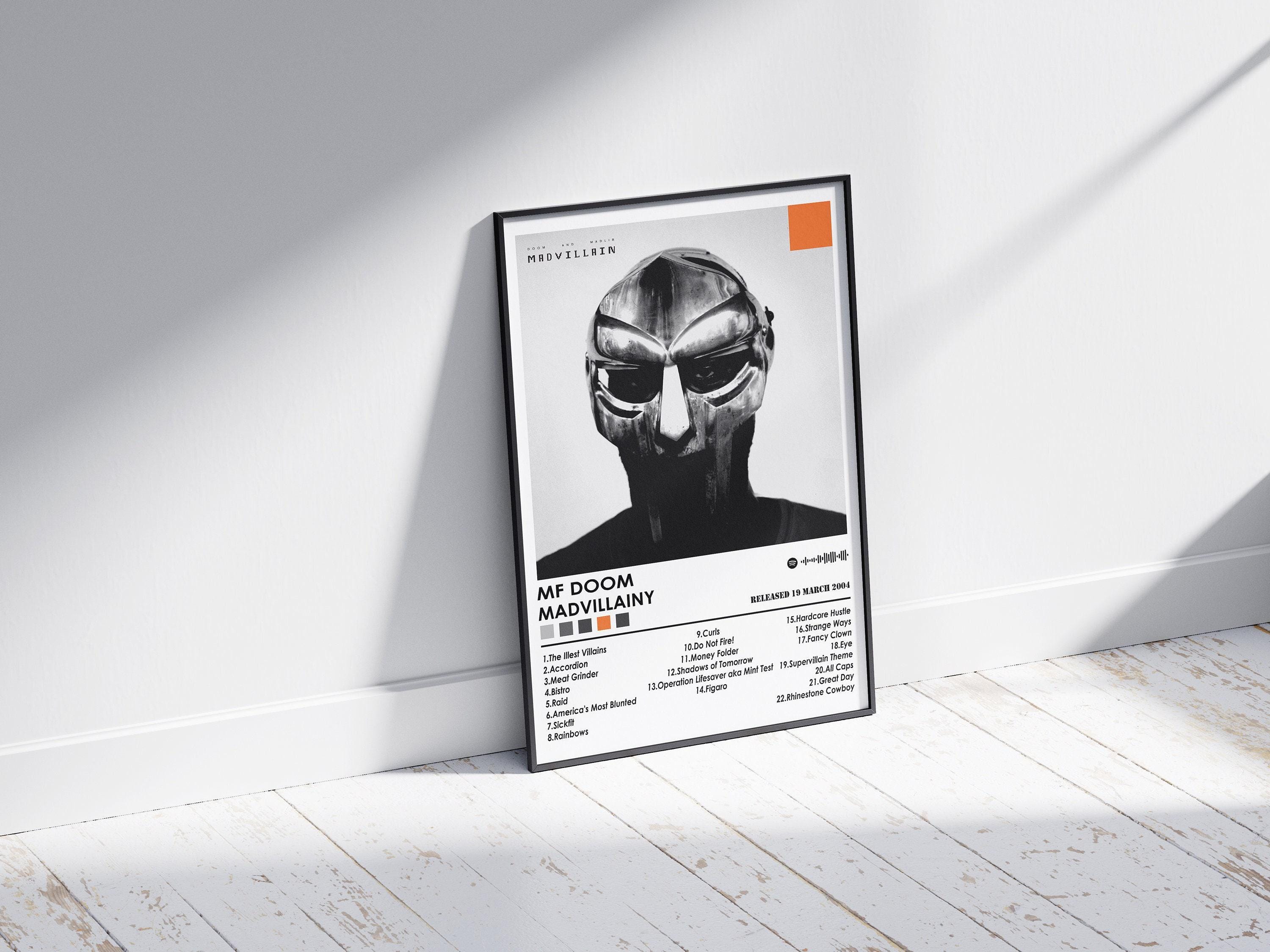 MF Doom Poster Print | Madvillainy Poster | Music Poster | Album