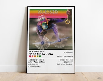 Scorpions Fly to the Rainbow Album Cover Poster | Music Wall Decor