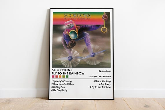 Scorpions Fly to the Rainbow Album Cover Poster | Music Wall Decor