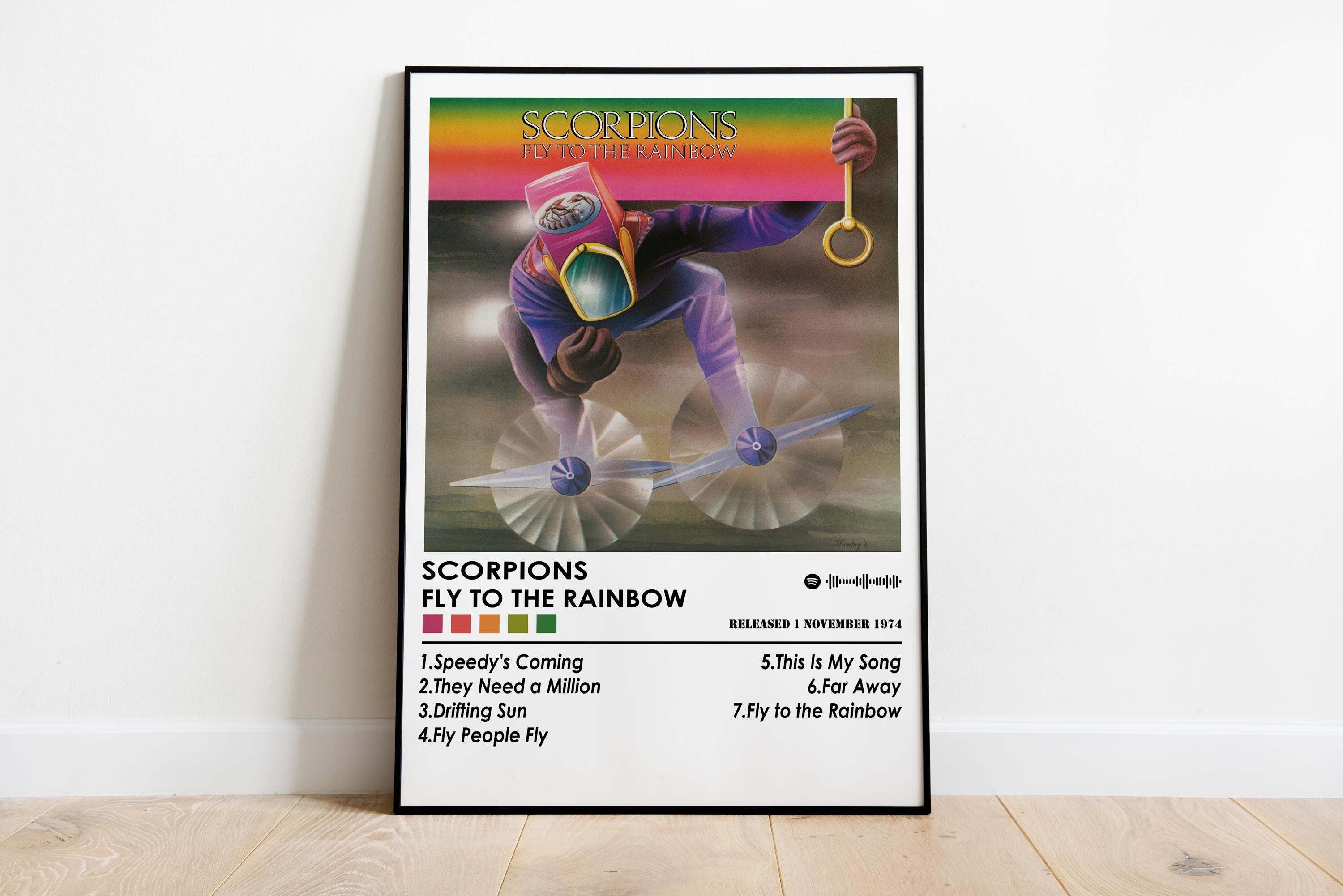 Scorpions Fly to the Rainbow Album Cover Poster | Music Wall Decor
