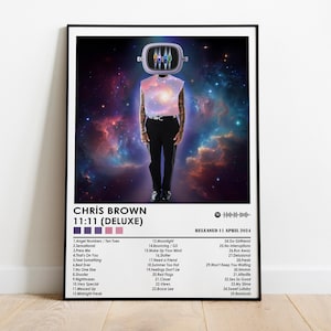Chris Brown Poster | 11:11 (Deluxe) Poster | Musik Poster | Album Cover Poster | Wanddekoration | Musik Geschenk | Raumdekor