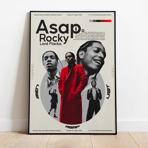 Asap Rocky Poster Print |  Music Poster | Album Cover Poster | Wall Decor | Music Gift | Room Decor