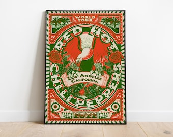 Red Hot Chili Peppers Album Cover Poster: Concert Music Wall Art