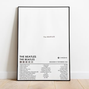 The Beatles Poster Print | The Beatles Album Poster | Music Poster | Album Cover Poster | Wall Decor | Music Gift | Room Decor