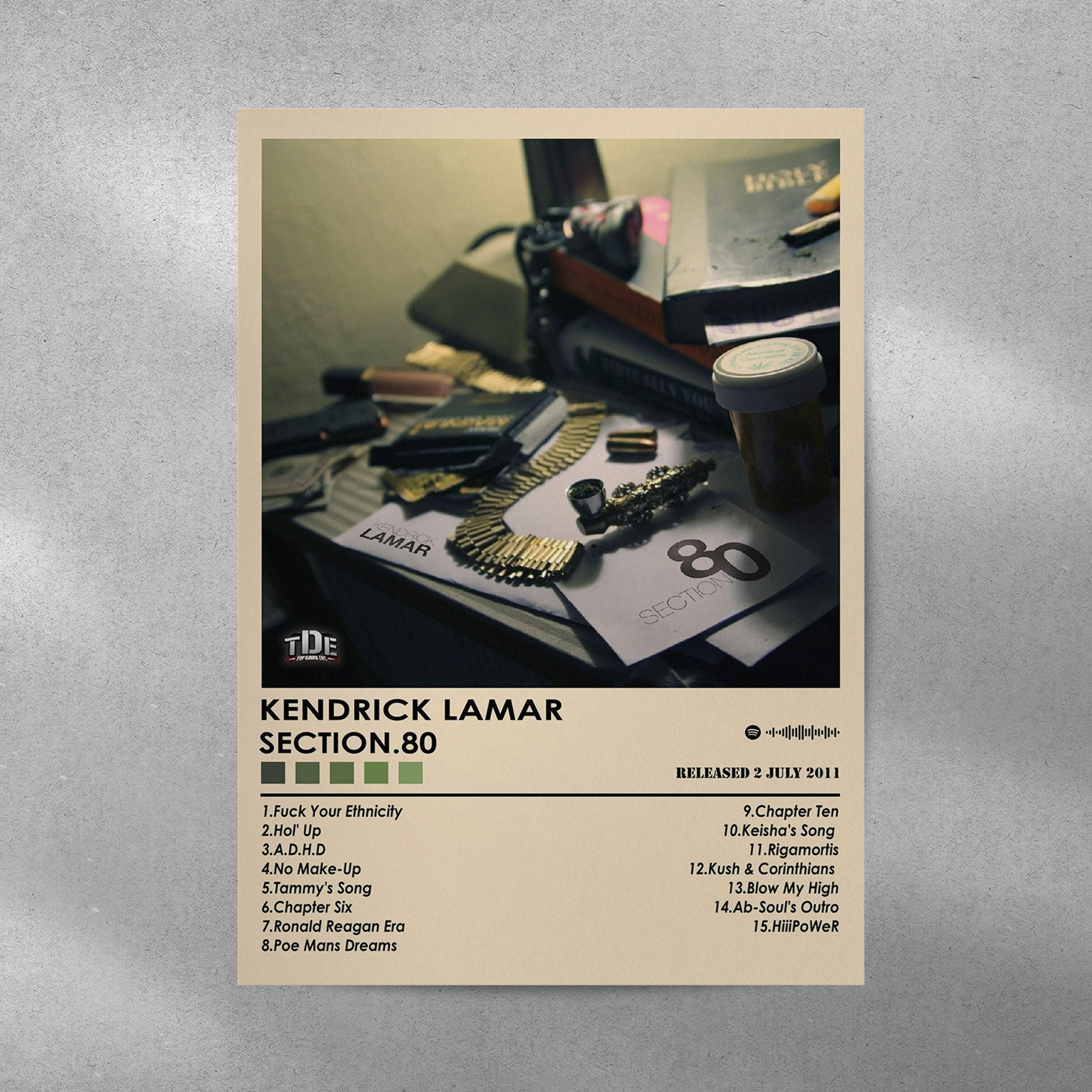 Kendrick Lamar Section.80 Album Cover Poster | Music Wall Art - Etsy