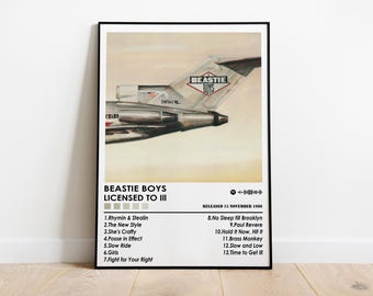 Beastie Boys 'Licensed To Ill' Album Cover Poster | Music Wall Art