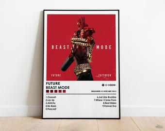 Future Beast Mode Album Cover Poster | Music Wall Art Print
