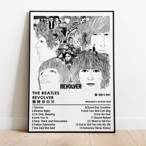The Beatles Poster Print | Revolver Album Poster | Music Poster | Album Cover Poster | Wall Decor | Music Gift | Room Decor