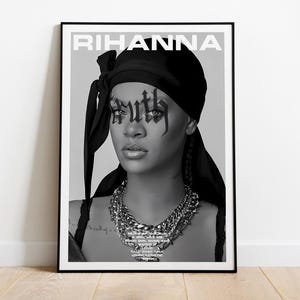 Rihanna Poster Print | Music Poster | Album Cover Poster | Wall Decor | Music Gift | Room Decor